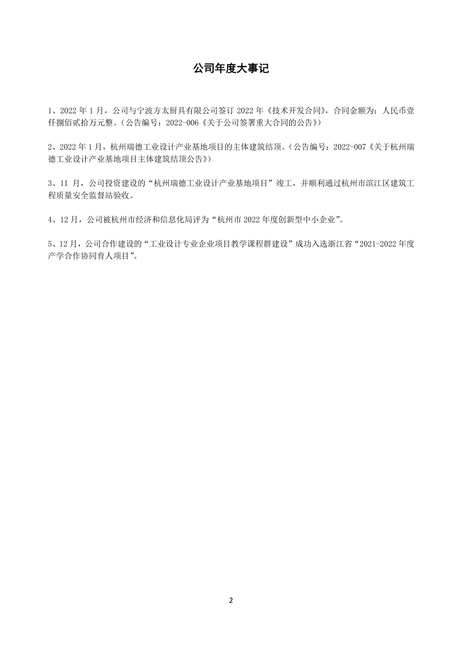 831248_2022_瑞德设计_2022年年度报告_2023-04-26.pdf_第2页