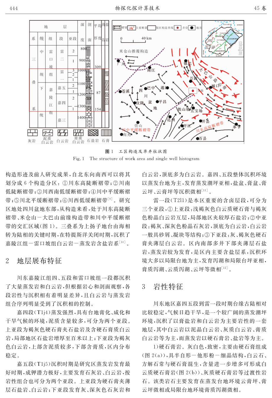 川东三叠系白云岩与蒸发岩差异组合测井相模式及勘探意义.pdf_第2页