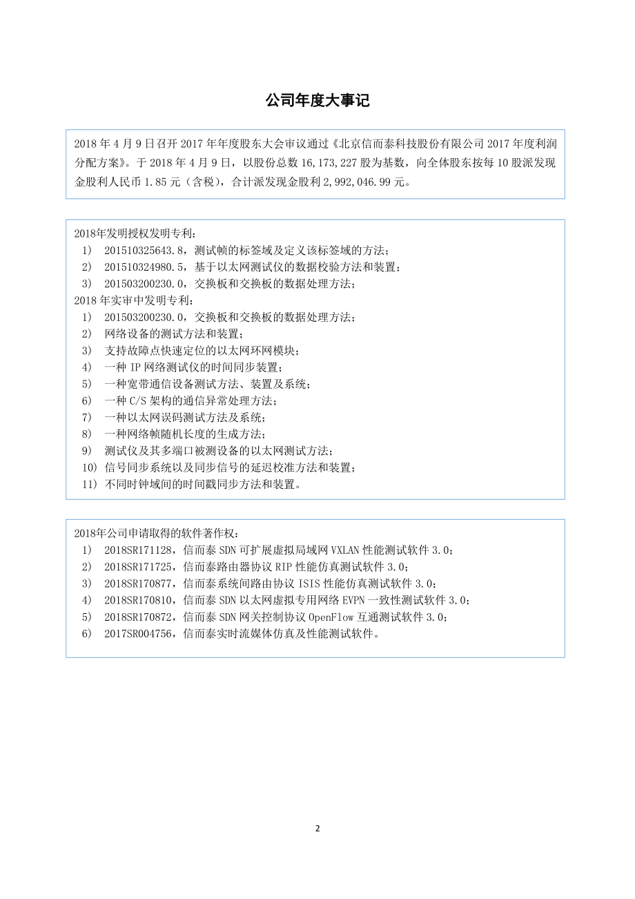 831724_2018_信而泰_2018年年度报告_2019-04-17.pdf_第2页