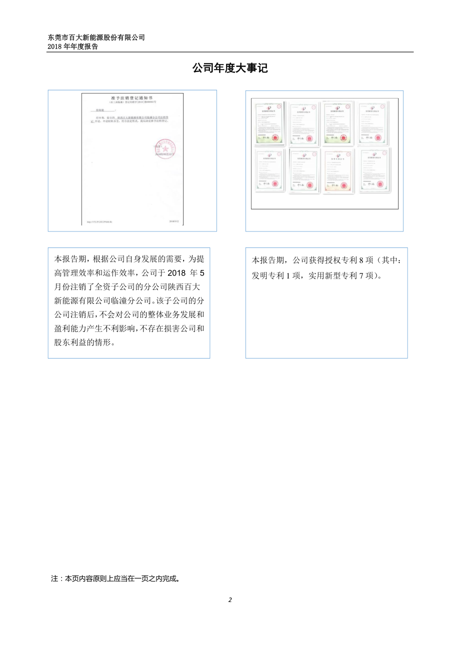 430454_2018_百大能源_2018年年度报告_2019-04-24.pdf_第2页