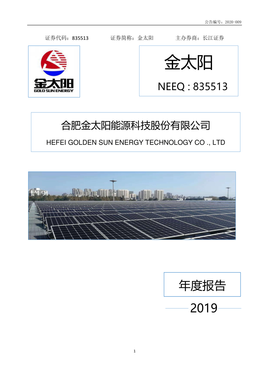 835513_2019_金太阳_2019年年度报告_2020-04-28.pdf_第1页