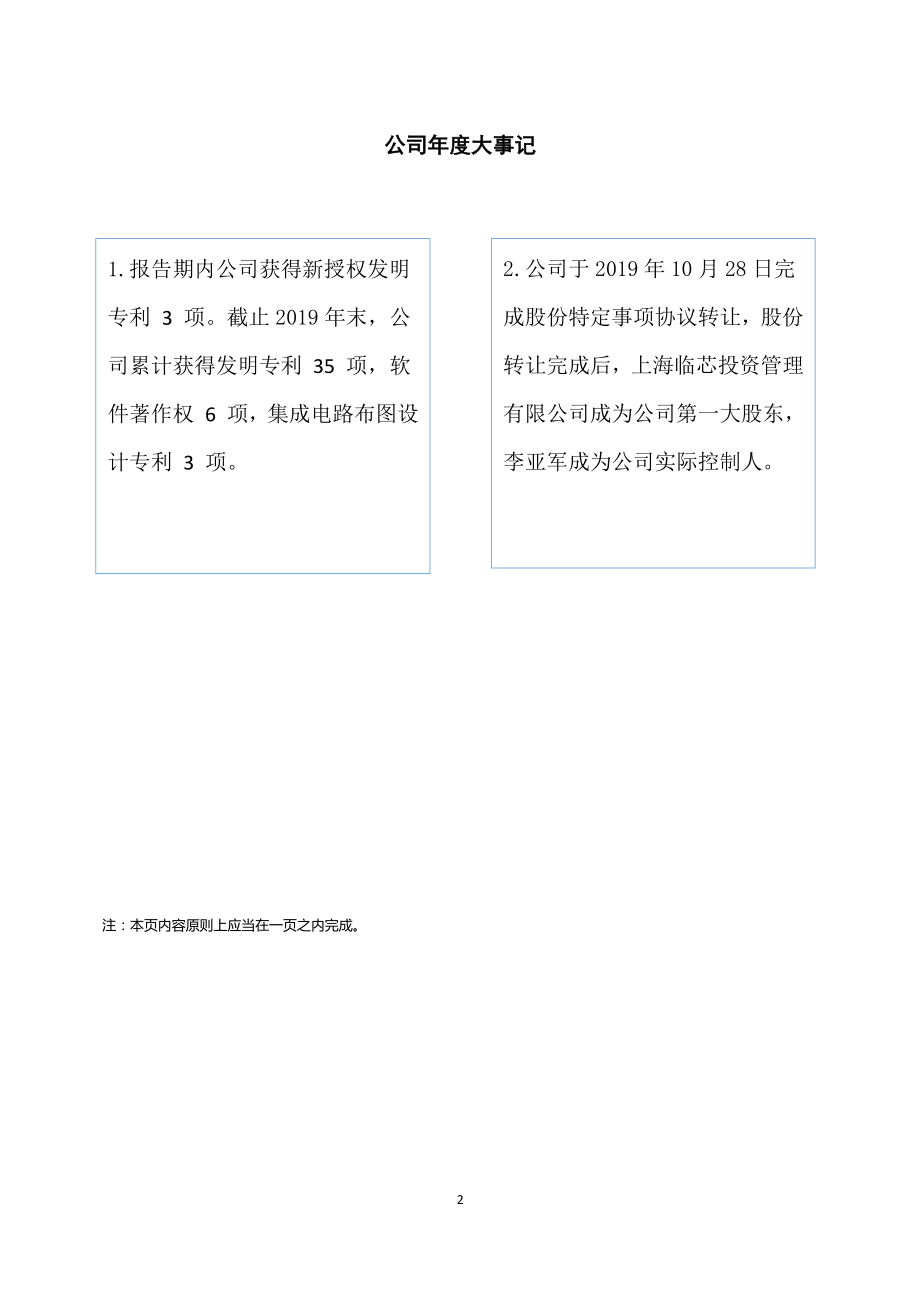 430670_2019_东芯通信_2019年年度报告_2020-04-21.pdf_第2页