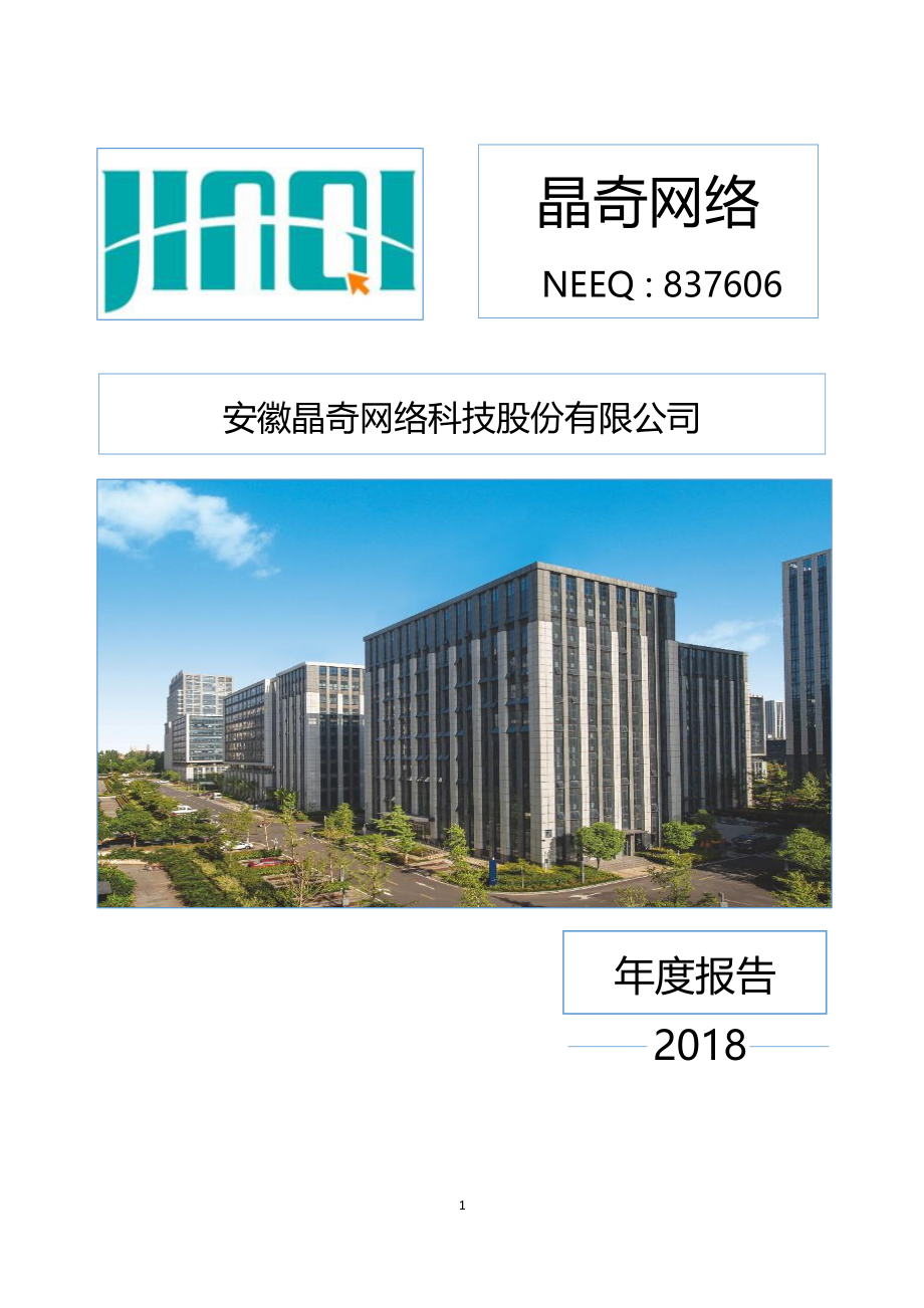 837606_2018_晶奇网络_2018年年度报告_2020-11-16.pdf_第1页