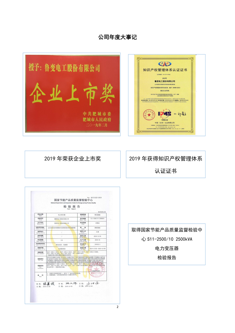 873168_2019_鲁变电工_2019年年度报告_2020-04-27.pdf_第2页