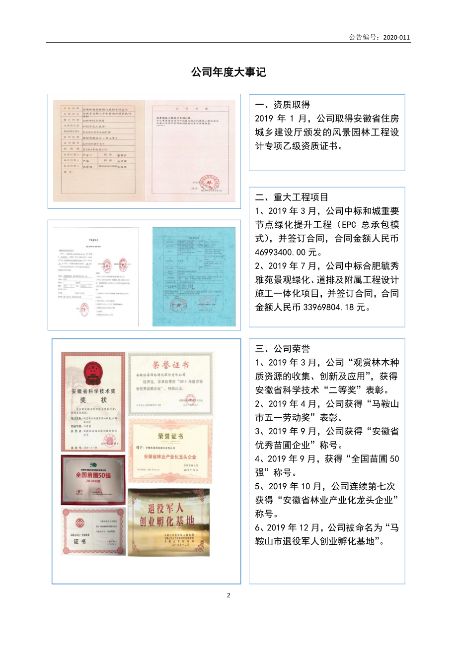 872471_2019_林海园林_2019年年度报告_2020-04-27.pdf_第2页