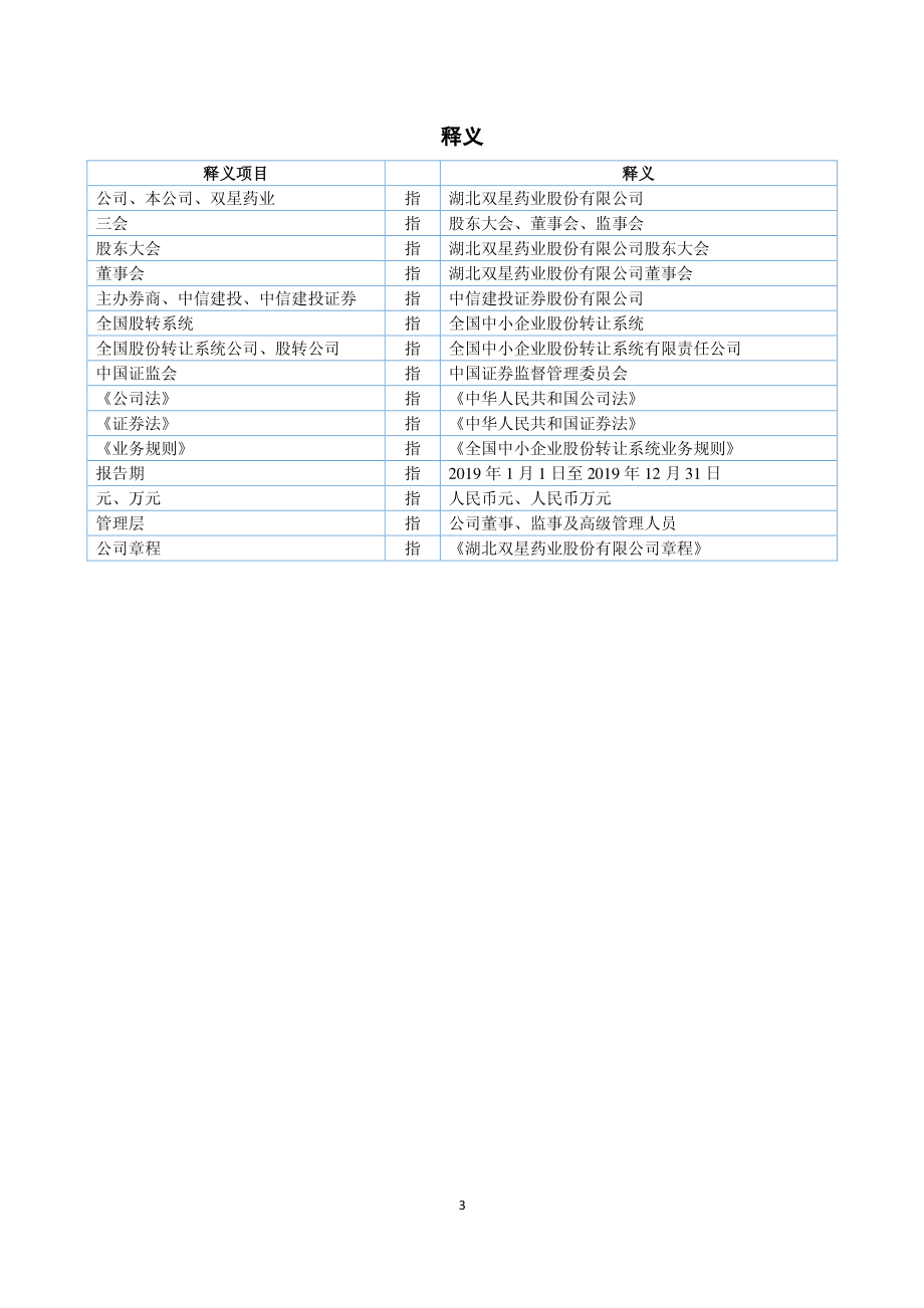 871824_2019_双星药业_2019年年度报告_2020-06-07.pdf_第3页