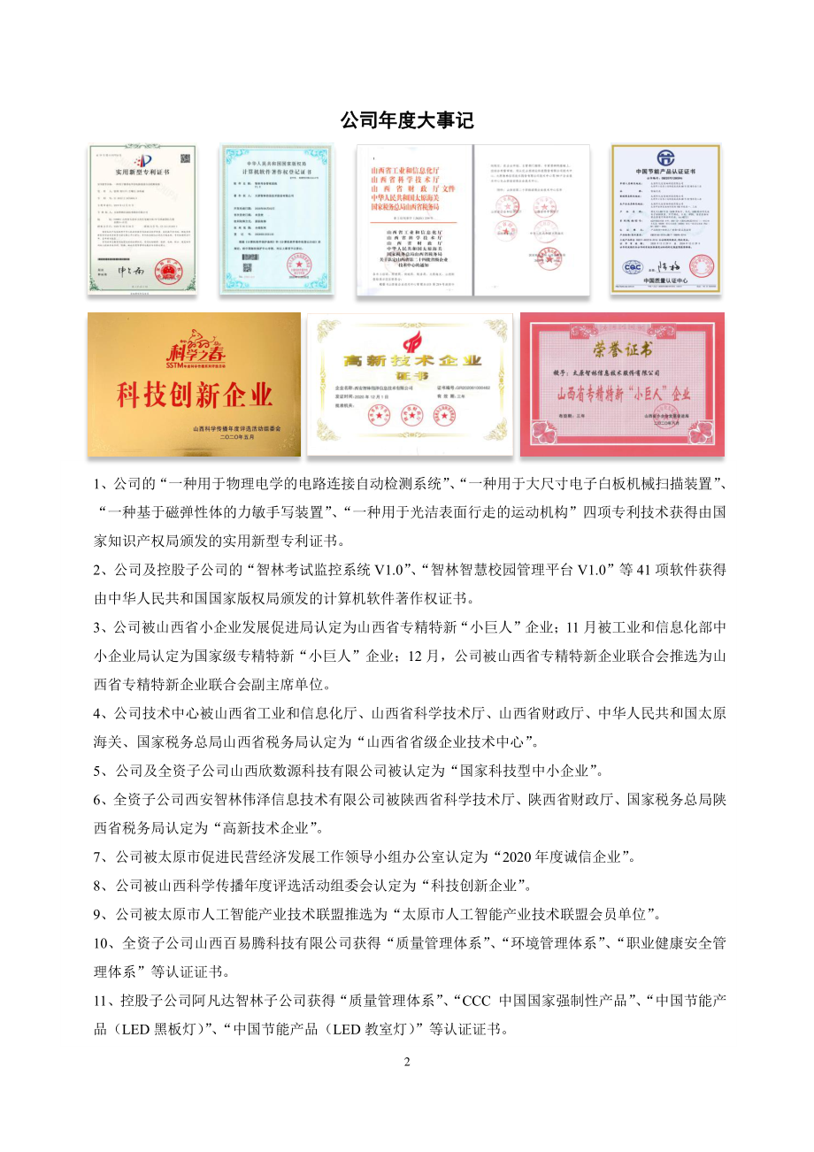 872511_2020_智林股份_2020年年度报告_2021-04-15.pdf_第2页