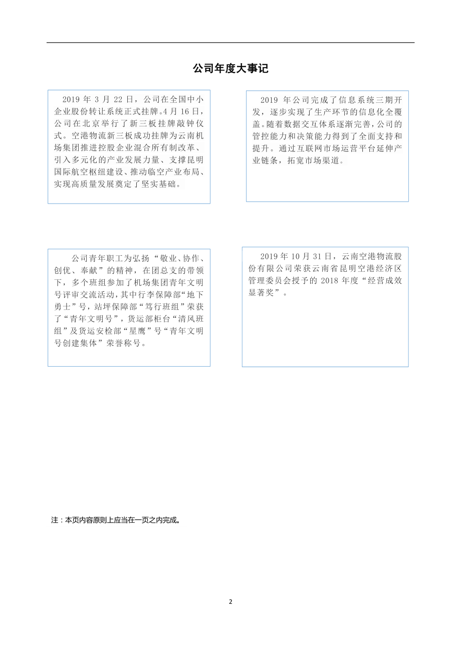 873157_2019_空港物流_2019年年度报告_2020-04-19.pdf_第2页