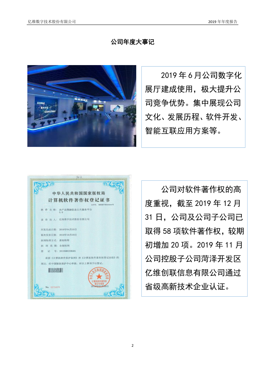 838014_2019_亿维技术_2019年年度报告_2020-04-16.pdf_第2页