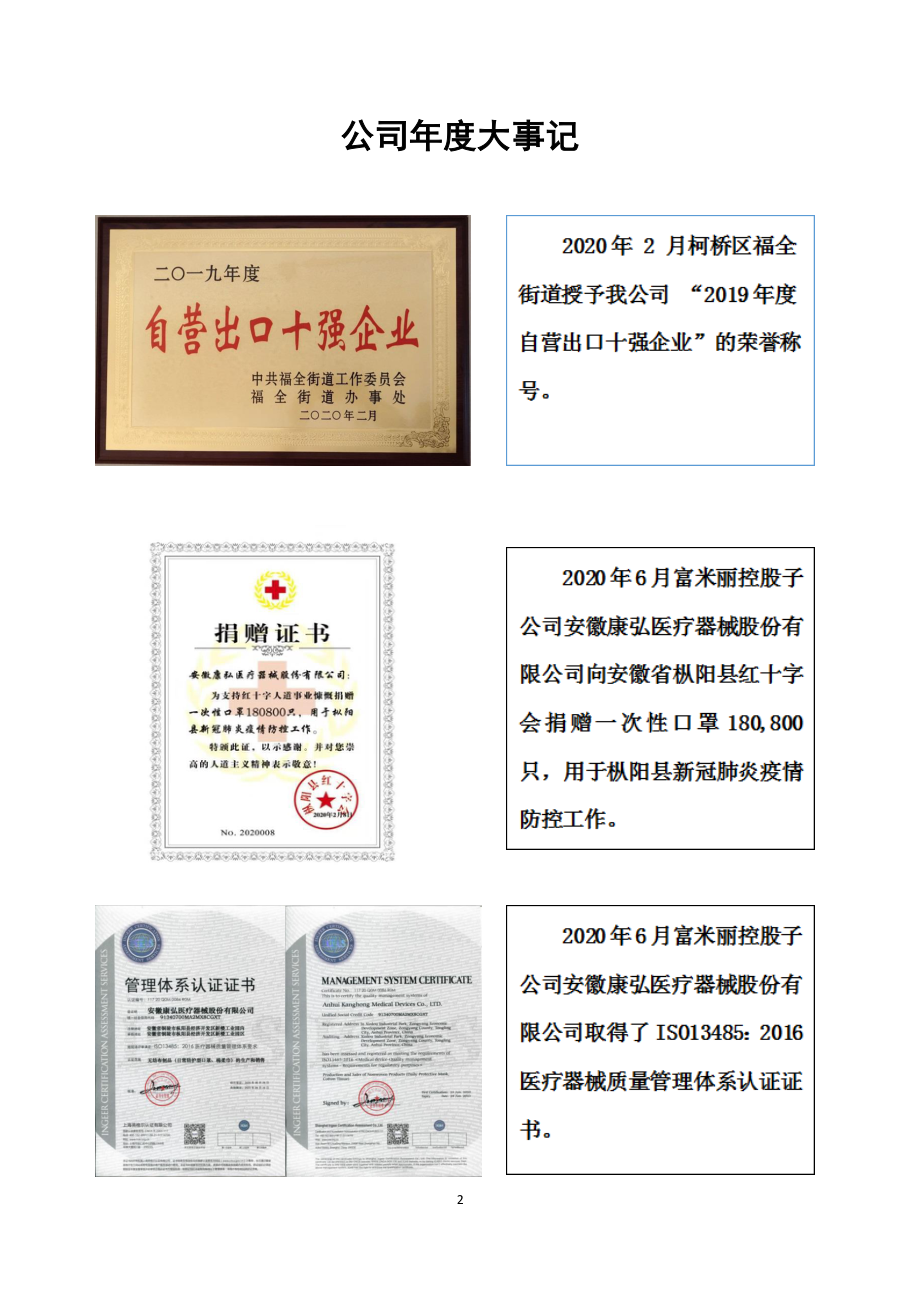 871878_2020_富米丽_2020年年度报告_2021-04-28.pdf_第2页