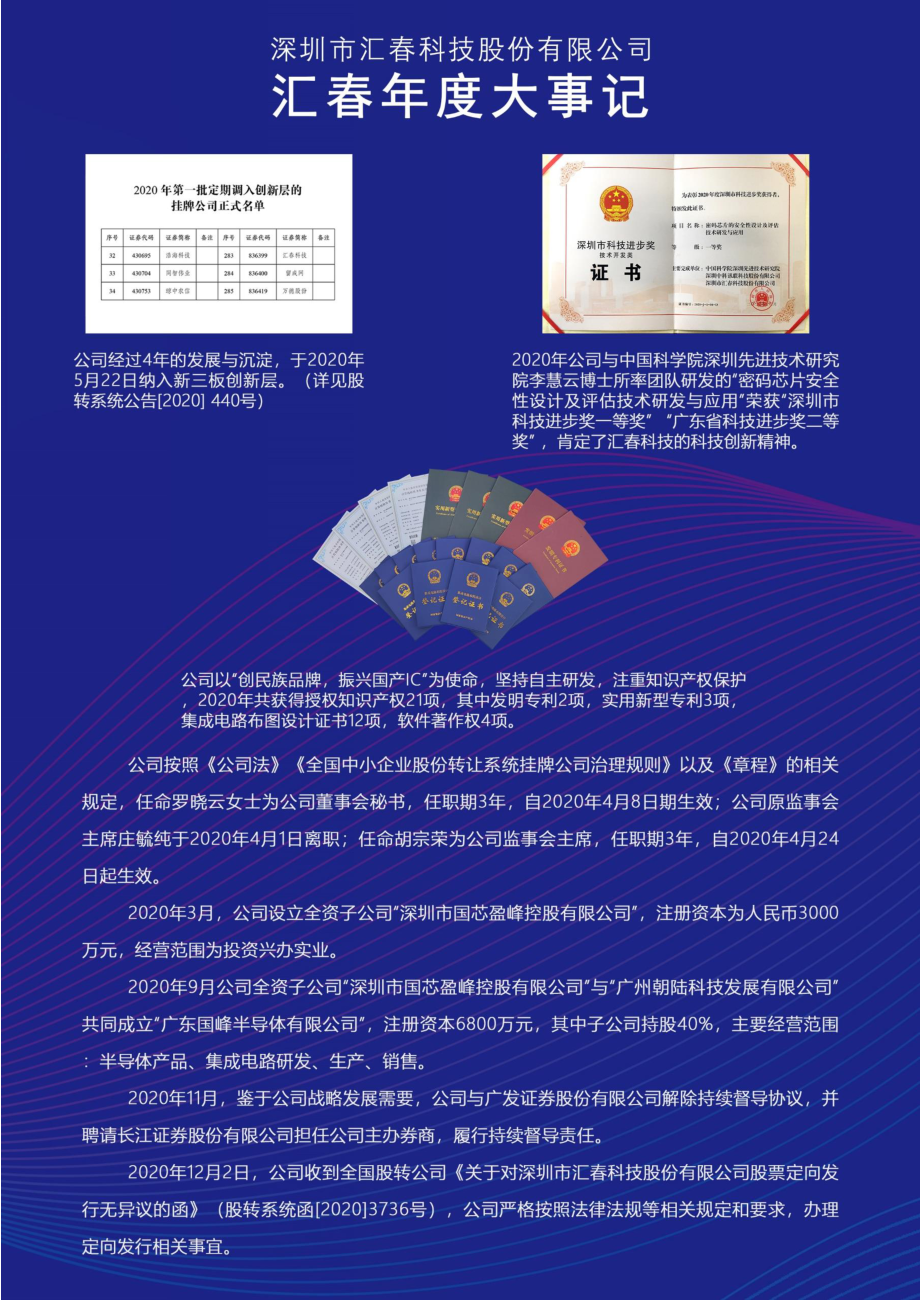 836399_2020_汇春科技_2020年年度报告_2022-04-28.pdf_第2页