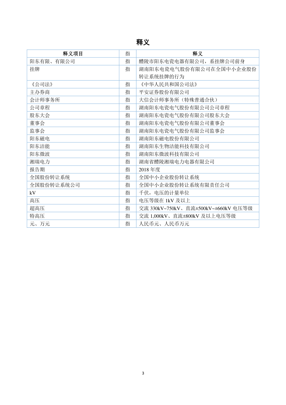 838598_2018_阳东电瓷_2018年度报告_2019-04-25.pdf_第3页