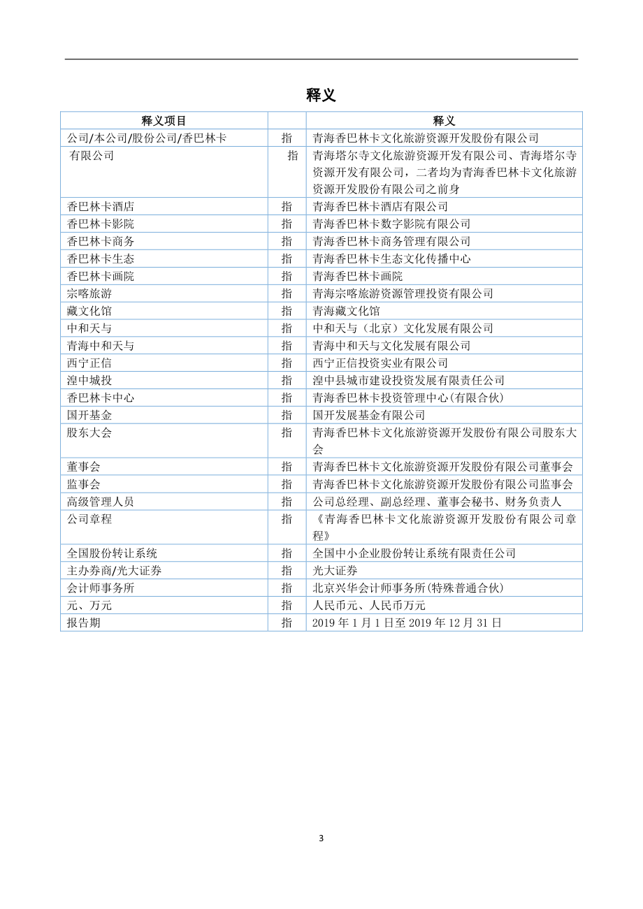 871235_2019_香巴林卡_2019年年度报告_2020-04-28.pdf_第3页