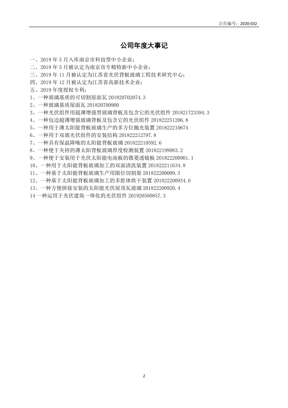 872261_2019_索尔玻璃_2019年年度报告_2020-05-27.pdf_第2页