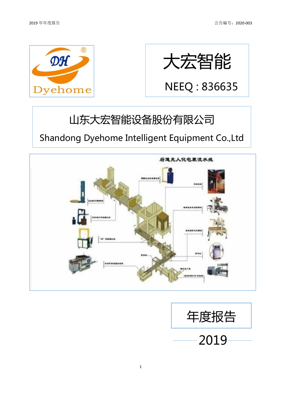 836635_2019_大宏智能_2019年年度报告_2020-04-27.pdf_第1页