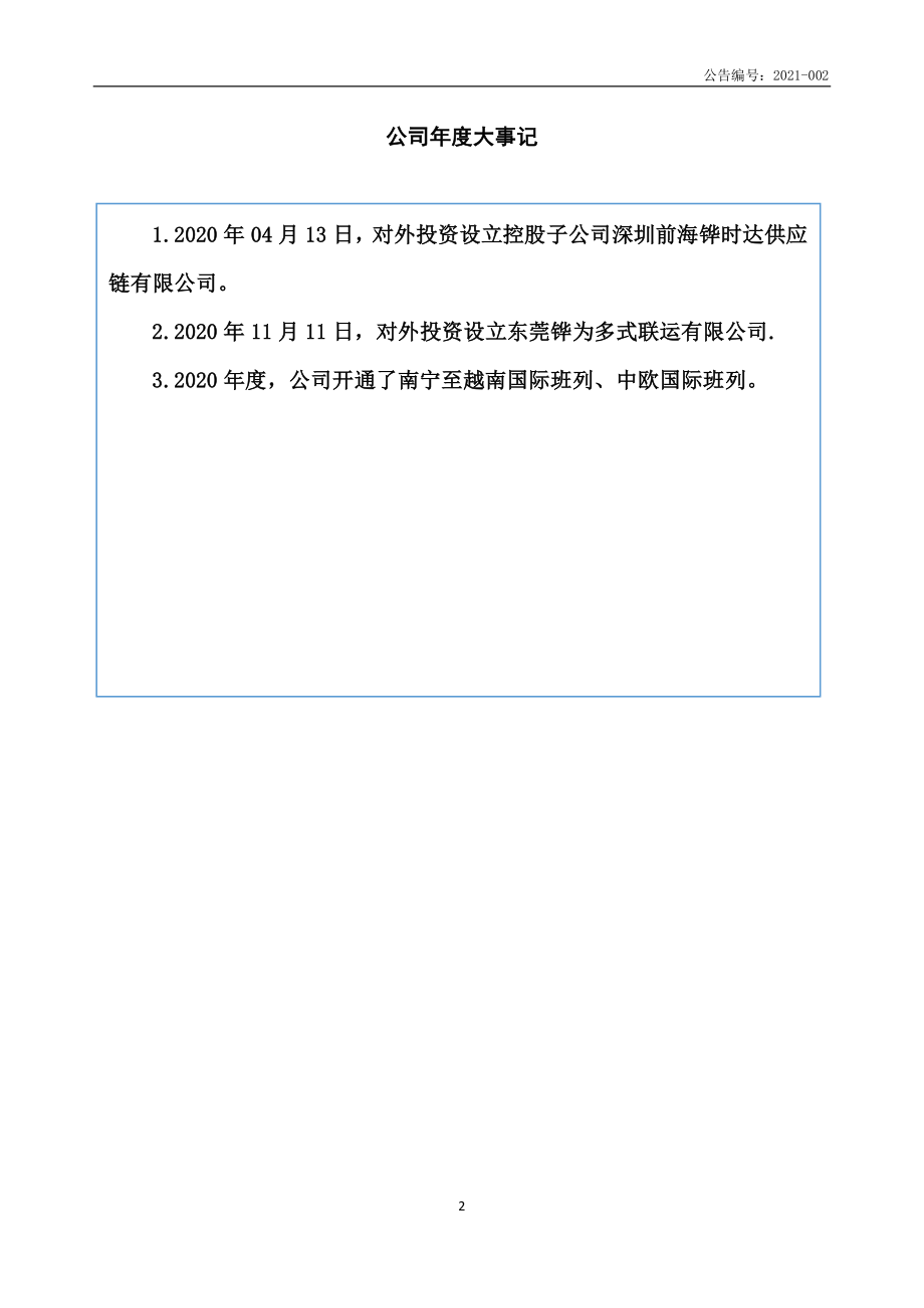 872254_2020_铧为物流_2020年年度报告_2021-04-28.pdf_第2页