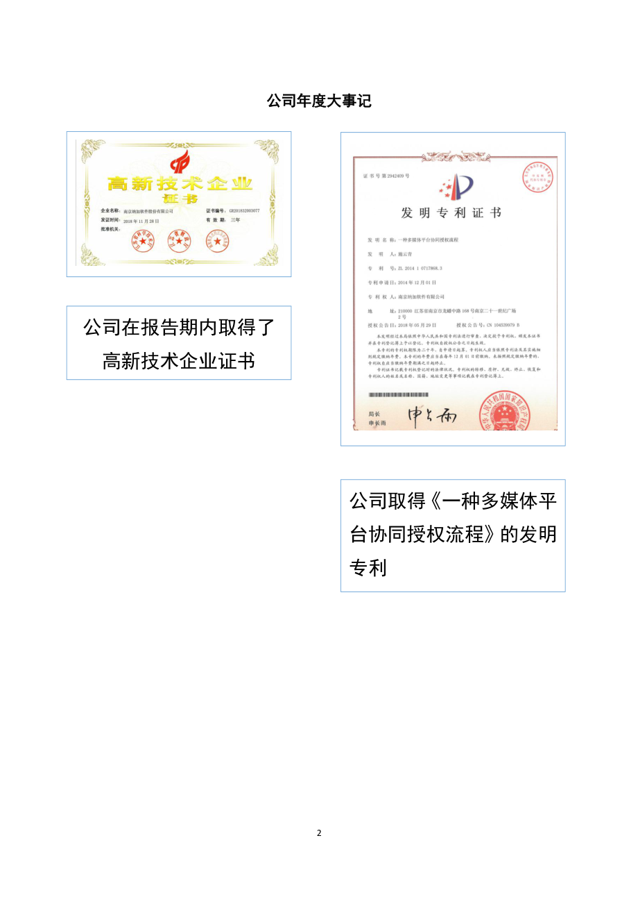 839443_2018_纳加软件_2018年年度报告_2019-04-25.pdf_第2页