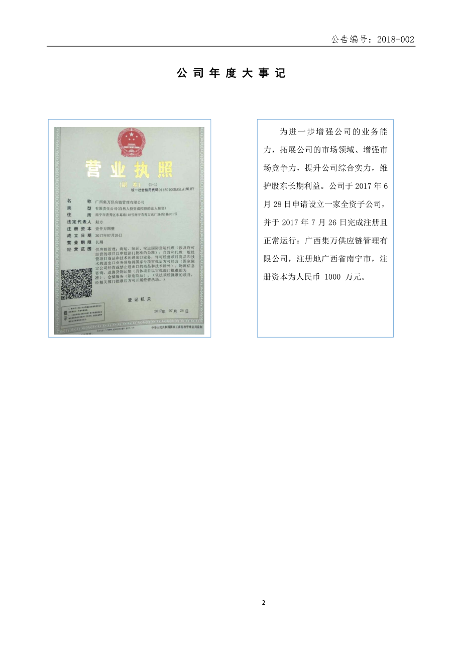 835118_2017_集万股份_2017年年度报告_2018-04-24.pdf_第2页