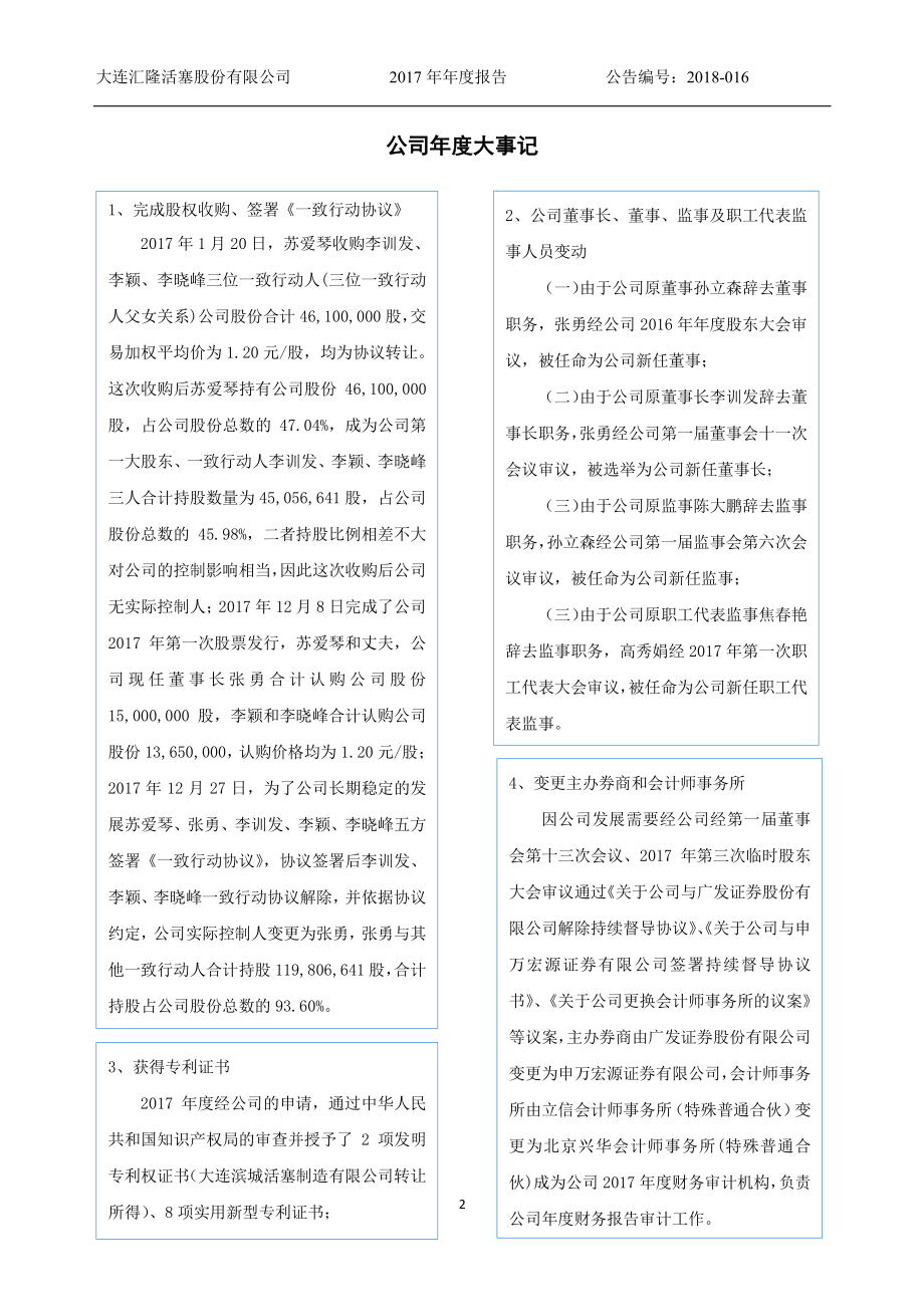 833455_2017_汇隆活塞_2017年年度报告_2018-04-15.pdf_第2页