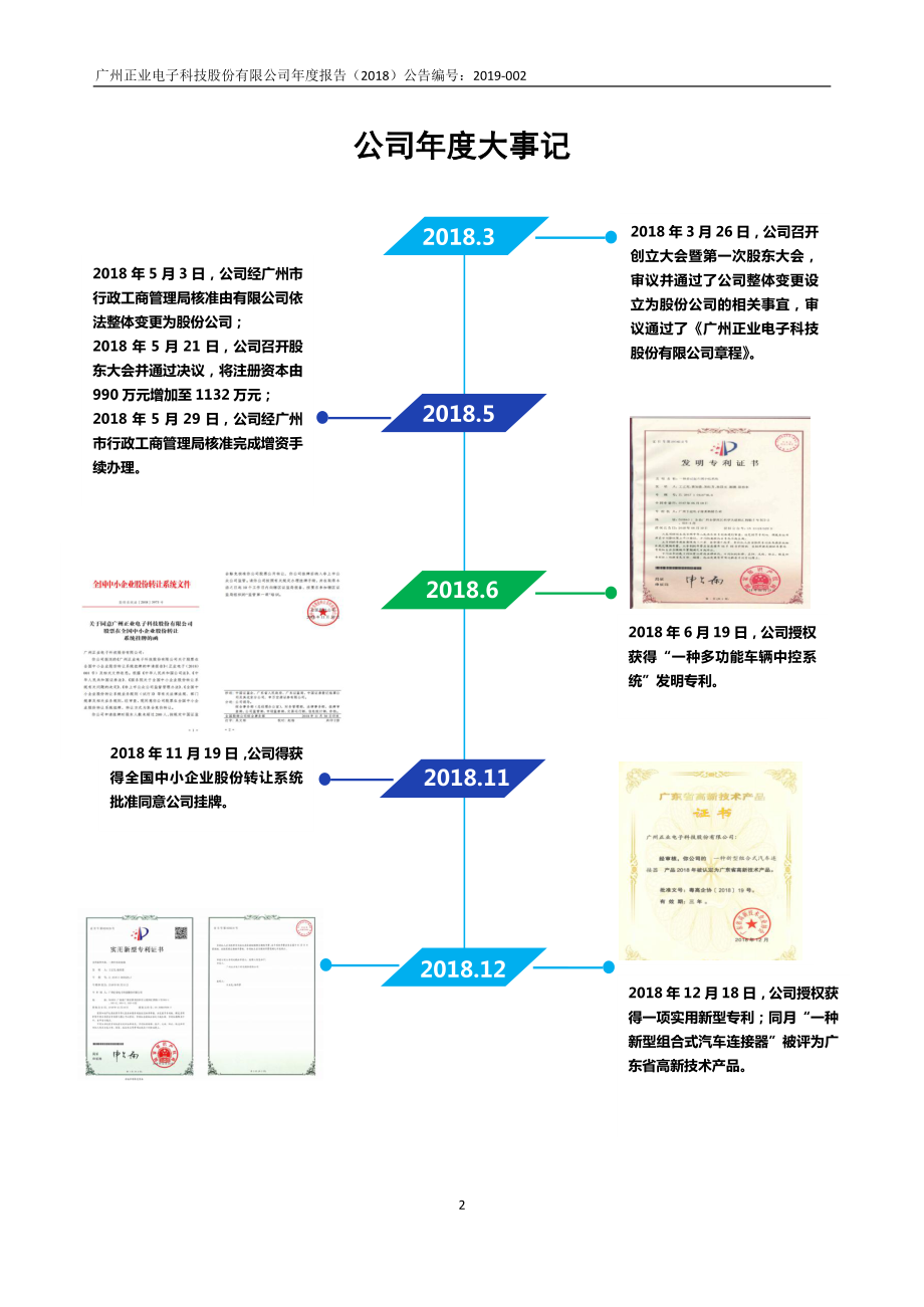 873128_2018_正业电子_2018年年度报告_2019-04-16.pdf_第2页