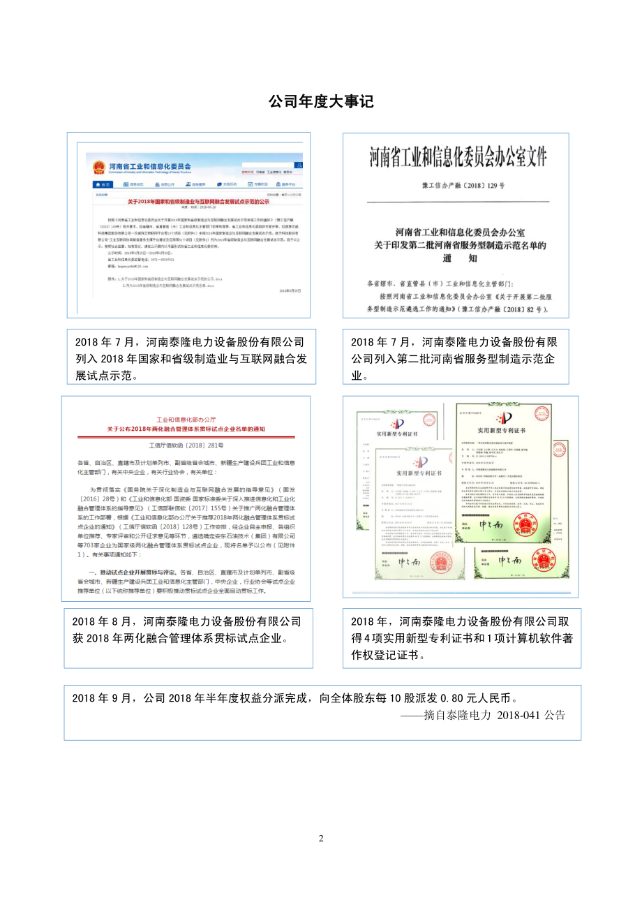 871421_2018_泰隆电力_2018年年度报告_2019-04-18.pdf_第2页