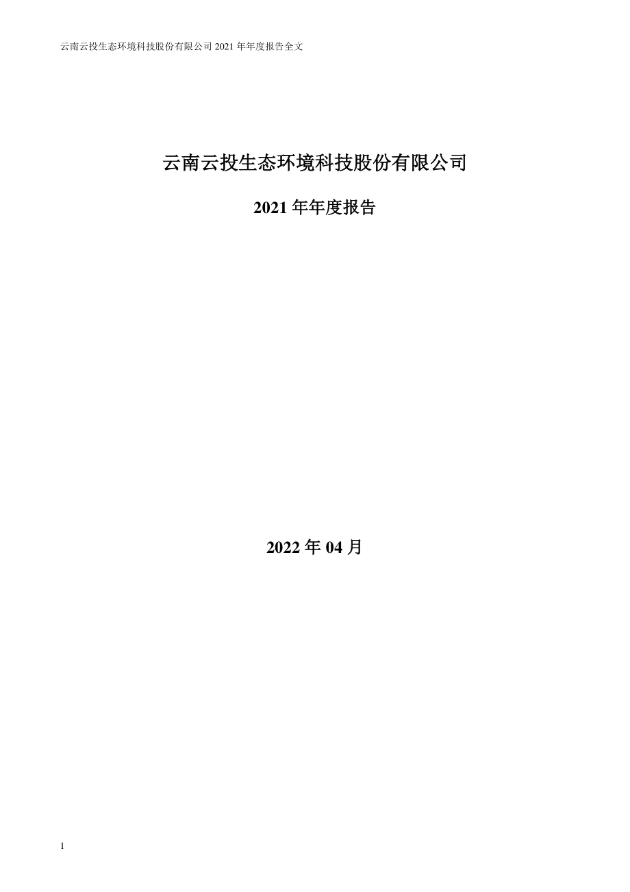 002200_2021_ST云投_2021年年度报告（更正后）_2022-05-30.pdf_第1页