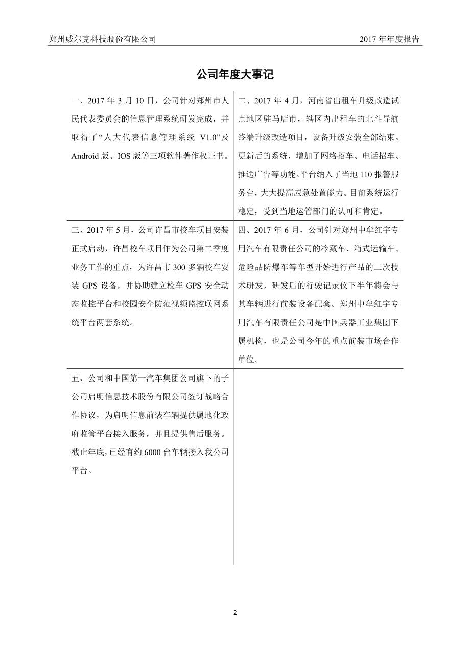 833203_2017_威尔克_2017年年度报告_2018-04-08.pdf_第2页