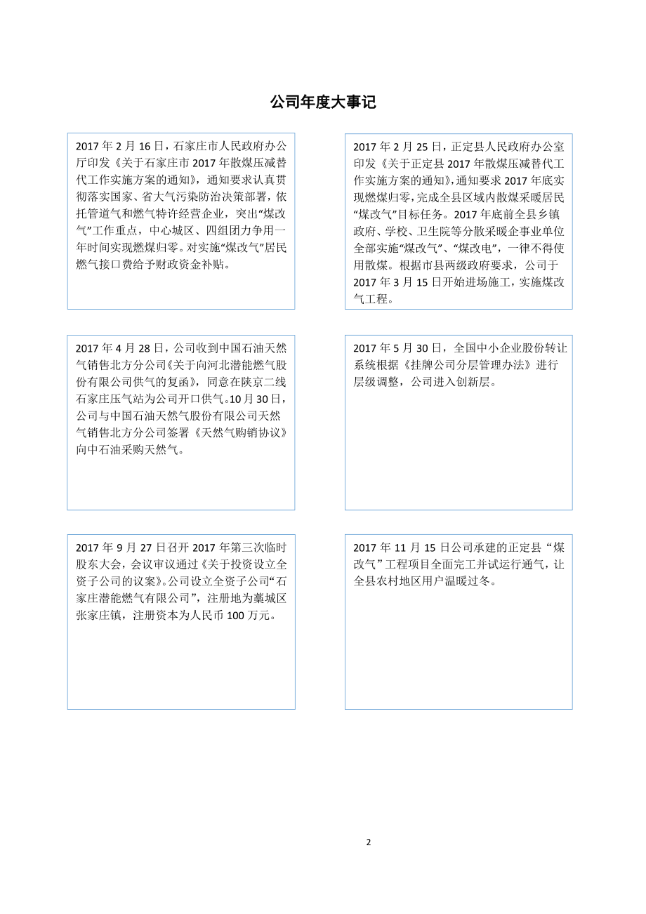 836116_2017_潜能燃气_2017年年度报告_2018-07-01.pdf_第2页