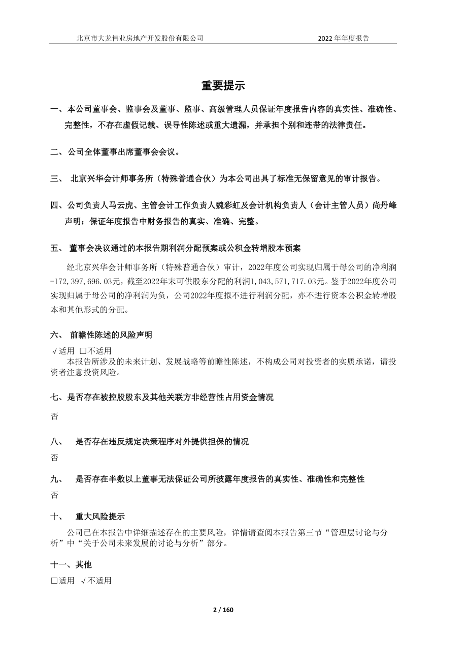 600159_2022_大龙地产_2022年年度报告_2023-04-21.pdf_第2页