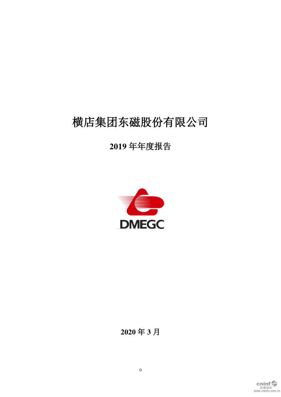 002056_2019_横店东磁_2019年年度报告_2020-03-11.pdf_第1页