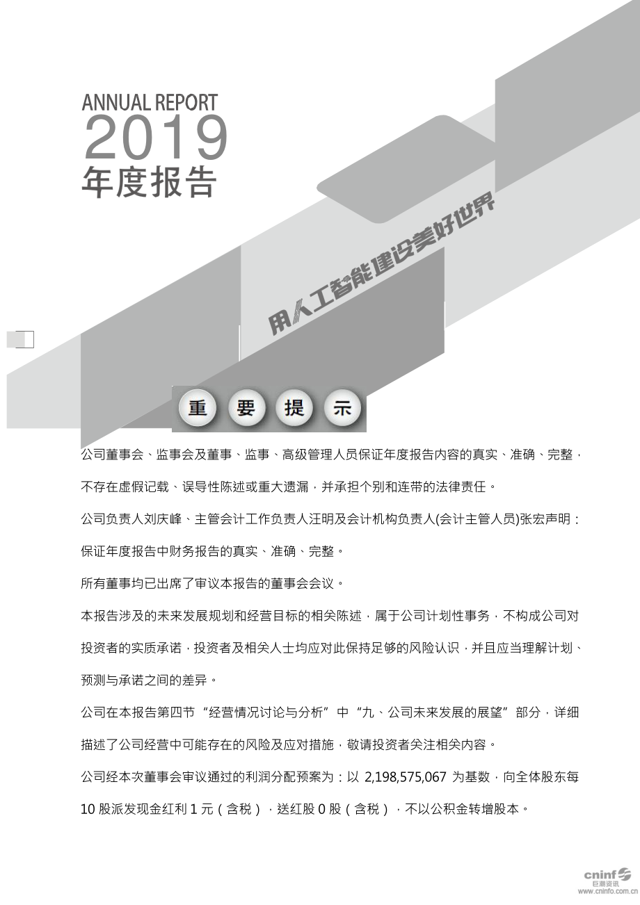 002230_2019_科大讯飞_2019年年度报告_2020-04-21.pdf_第2页