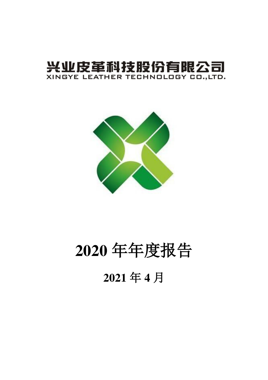 002674_2020_兴业科技_2020年年度报告_2021-04-19.pdf_第1页