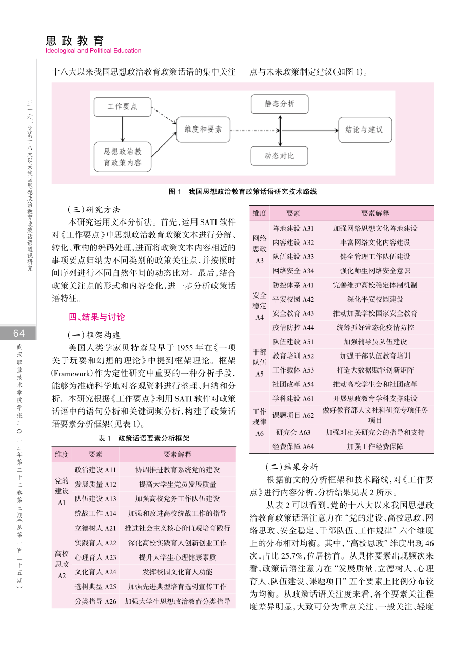 党的十八大以来我国思想政治教育政策话语透视研究——基于教育部思想政治工作司工作要点文本分析.pdf_第3页