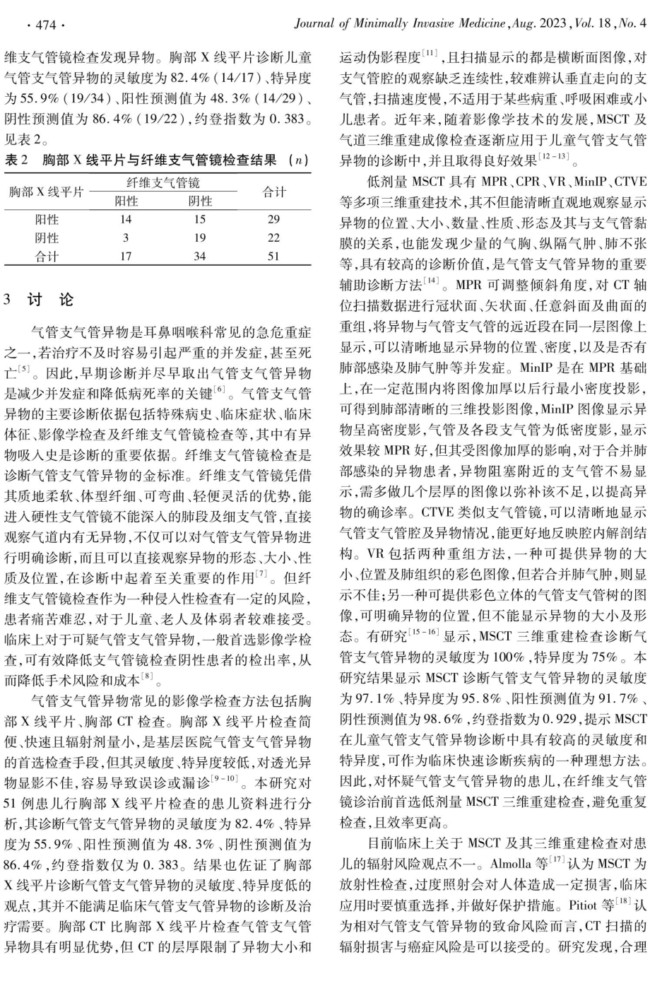 低剂量多层螺旋CT三维重建在儿童气管支气管异物诊断中的应用价值.pdf_第3页