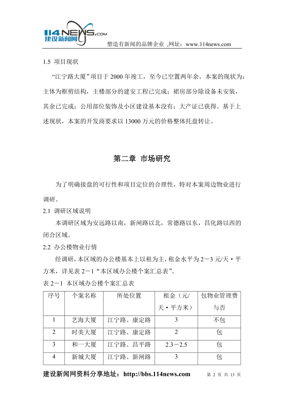 江宁路项目可行性研究-装修房.doc_第2页