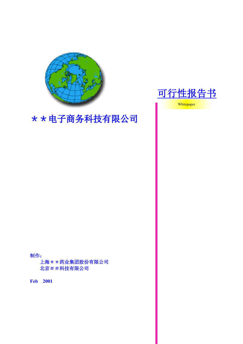 电子商务科技有限公司可行性报告.doc_第1页