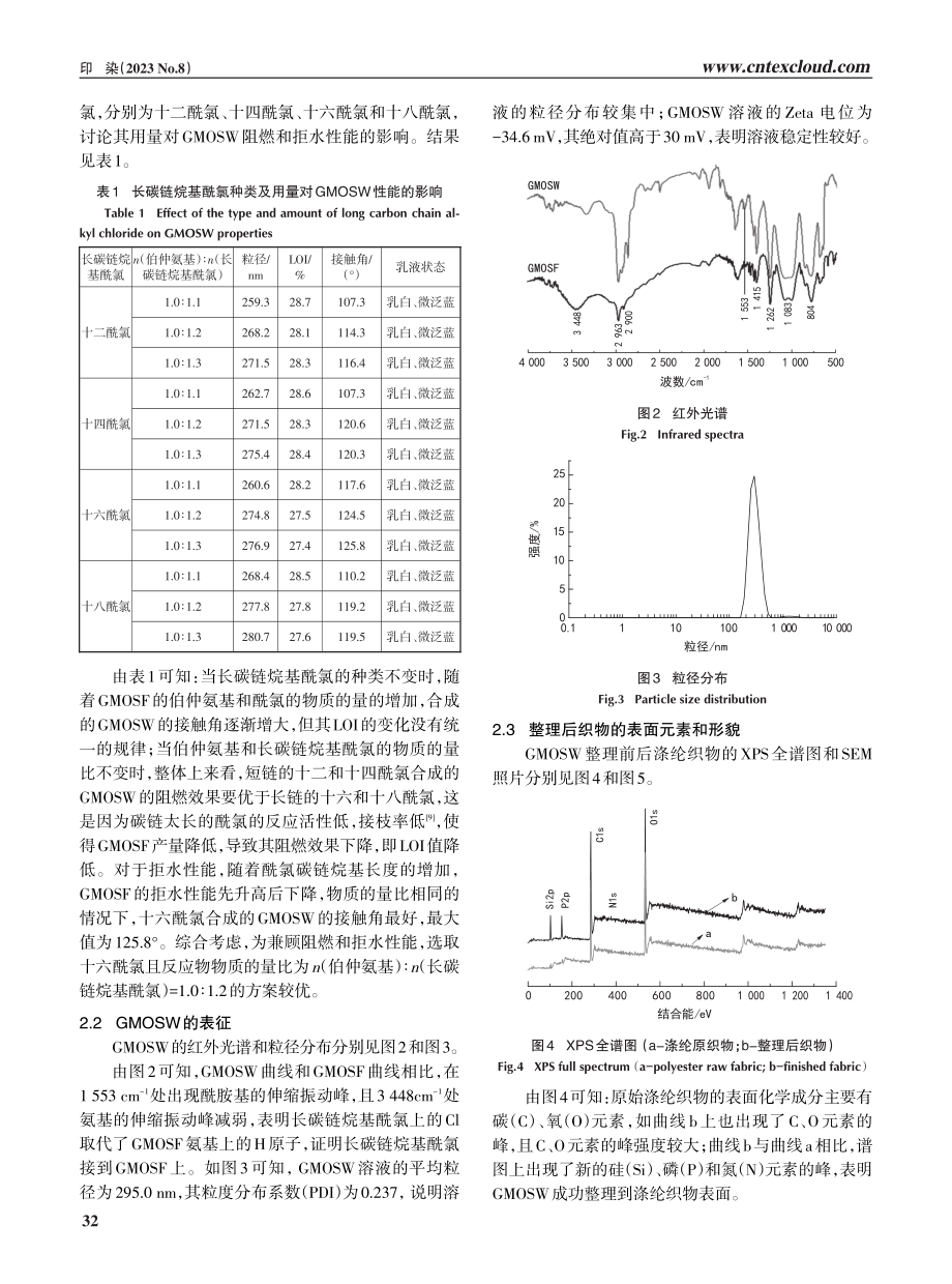 涤纶用有机硅型阻燃拒水剂的合成及应用.pdf_第3页