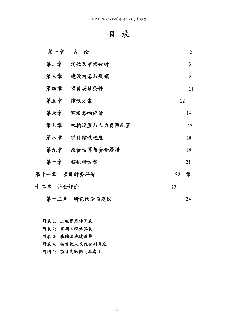 xx北方农机大市场前期可行性分析报告.doc_第1页