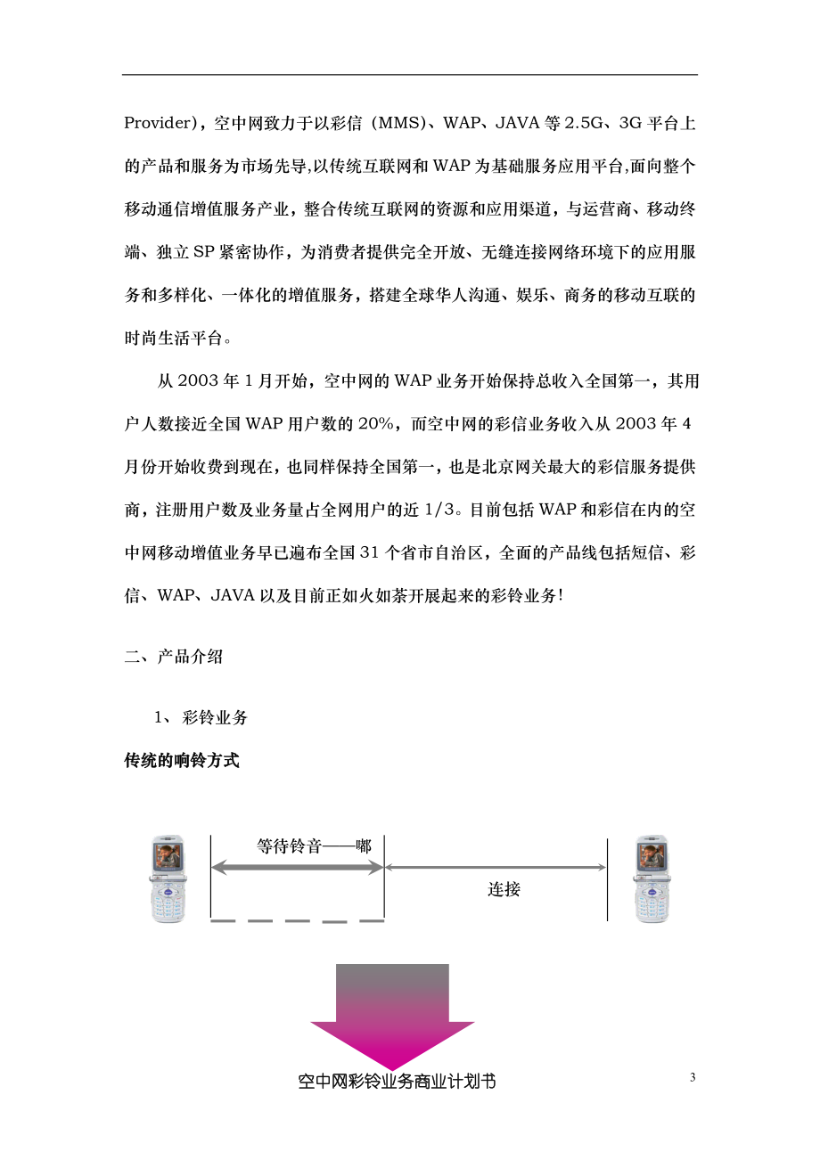 XX彩铃业务商业计划书.doc_第3页