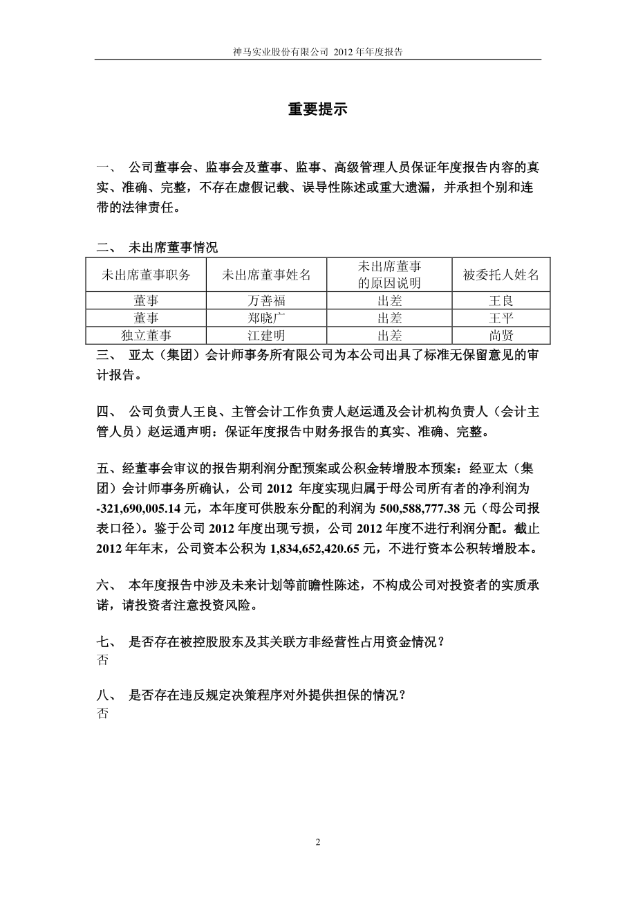 600810_2012_神马股份_2012年年度报告_2013-04-25.pdf_第2页