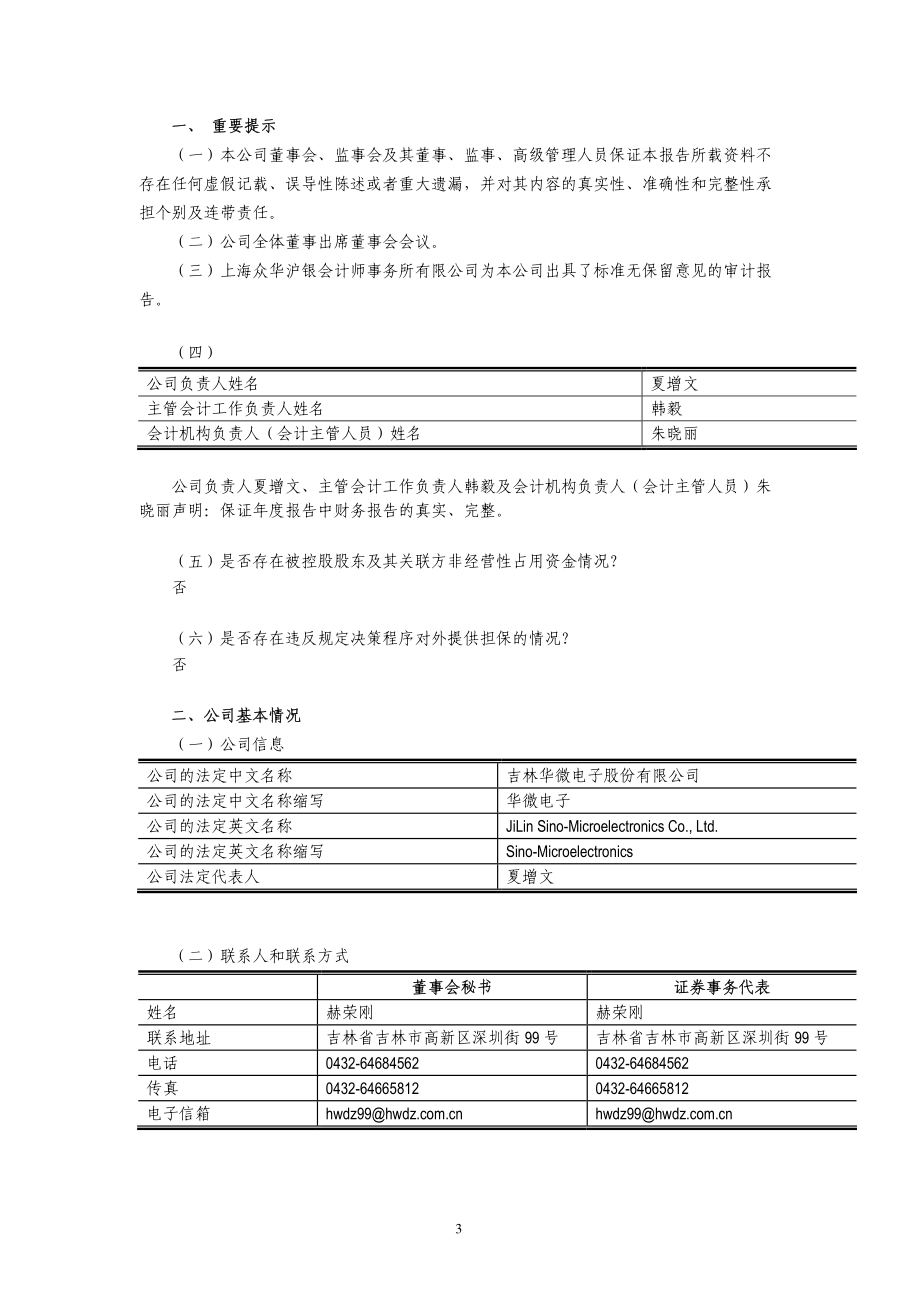 600360_2010_华微电子_2010年年度报告_2011-04-15.pdf_第3页