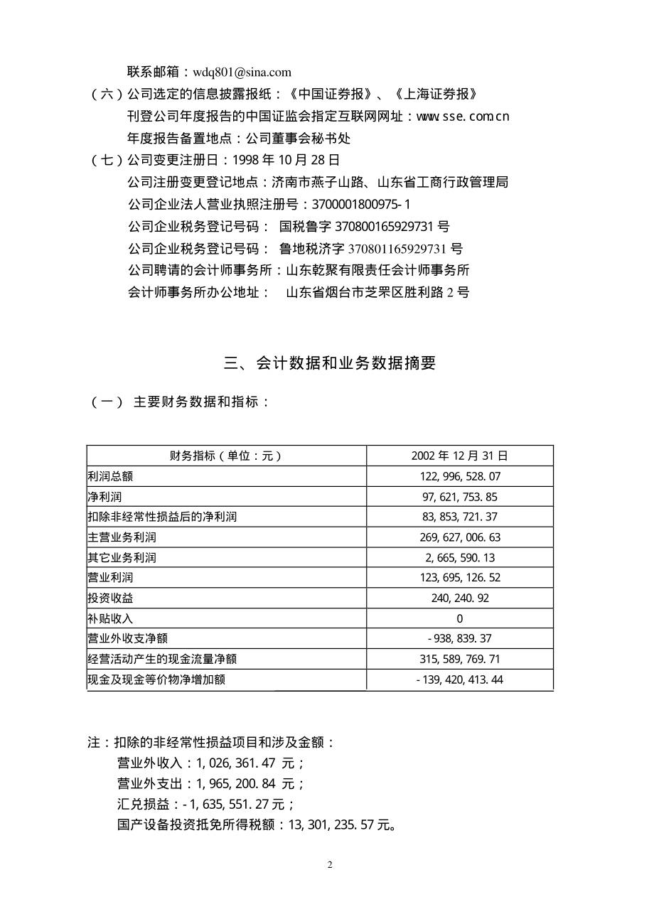 600789_2002_鲁抗医药_鲁抗医药2002年年度报告_2003-03-02.pdf_第2页