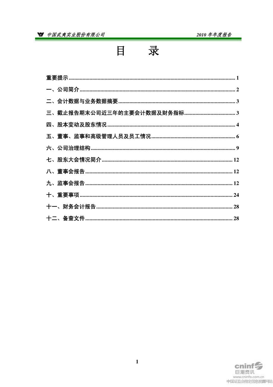 000797_2010_中国武夷_2010年年度报告（补充后）_2011-05-23.pdf_第2页