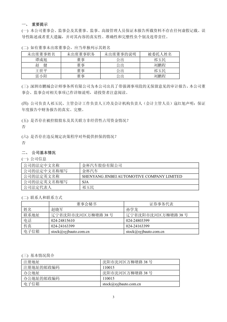 600609_2011_ST金杯_2011年年度报告_2012-04-13.pdf_第3页