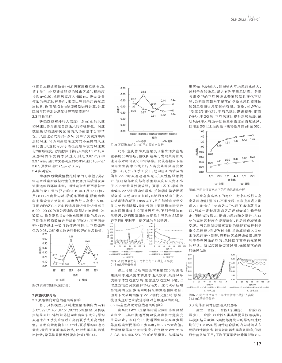 寒地海防卫所聚落空间形态对自然通风的影响分析.pdf_第2页