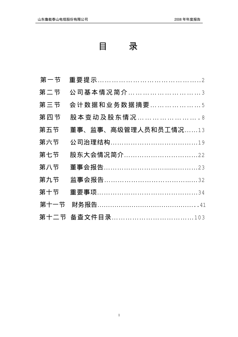 000720_2008_鲁能泰山_2008年年度报告_2009-04-27.pdf_第2页