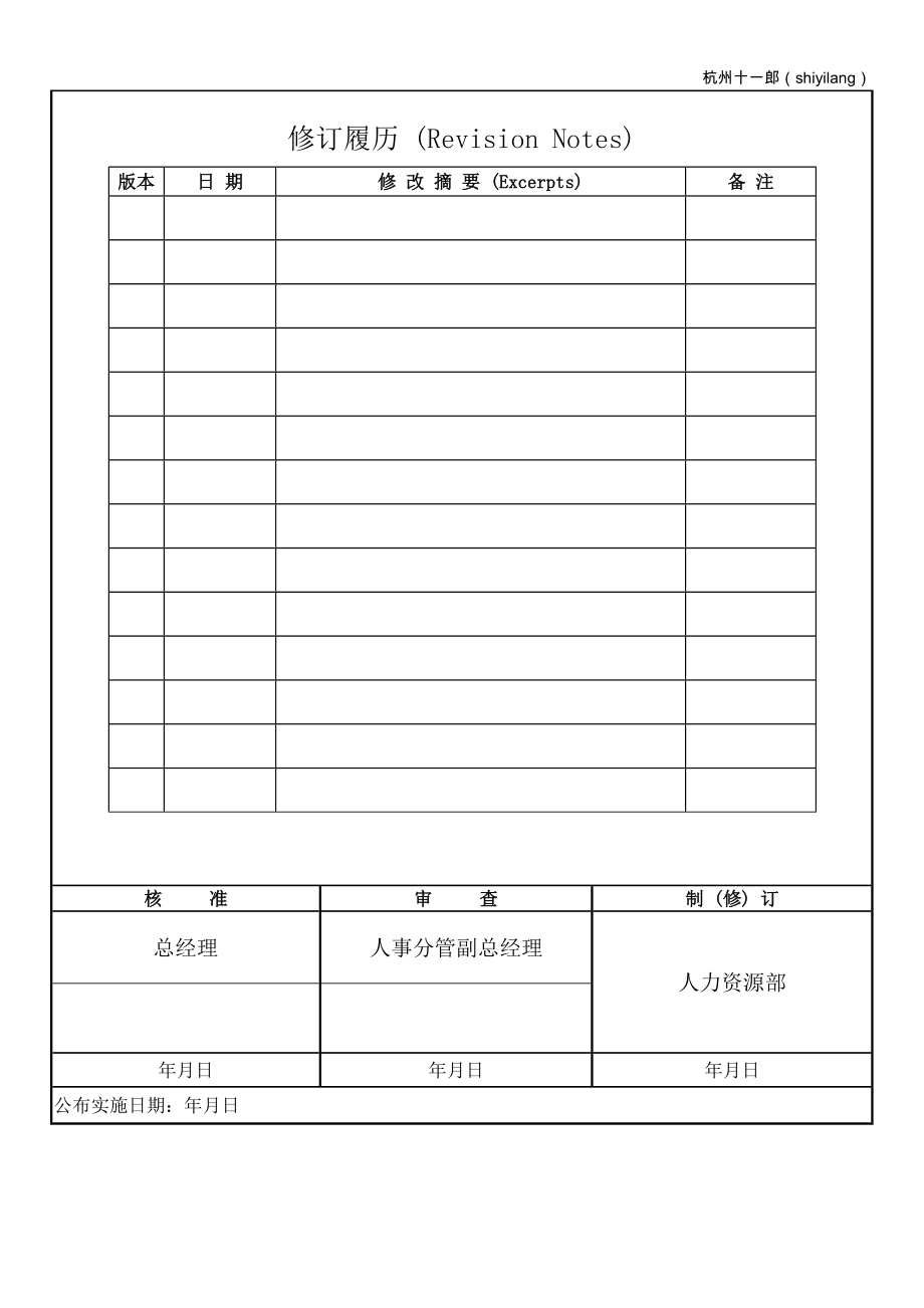 杭州十一郎珠宝公司企划部人员岗位职责.doc_第1页