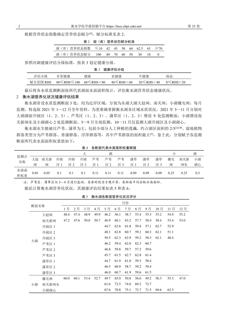 衡水湖湿地营养化状况健康评估及原因分析.pdf_第2页