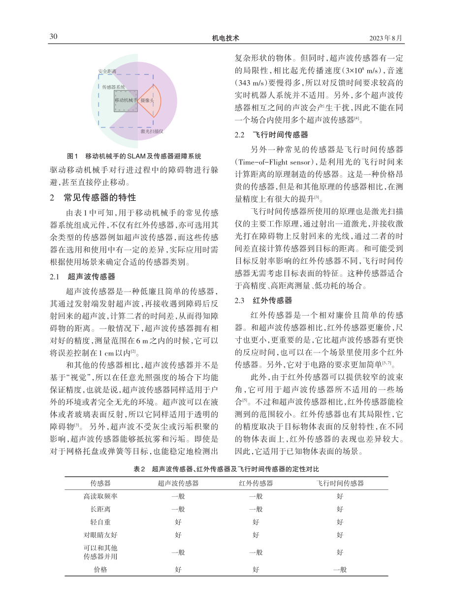 红外传感器在移动机械手避障功能中的应用.pdf_第2页