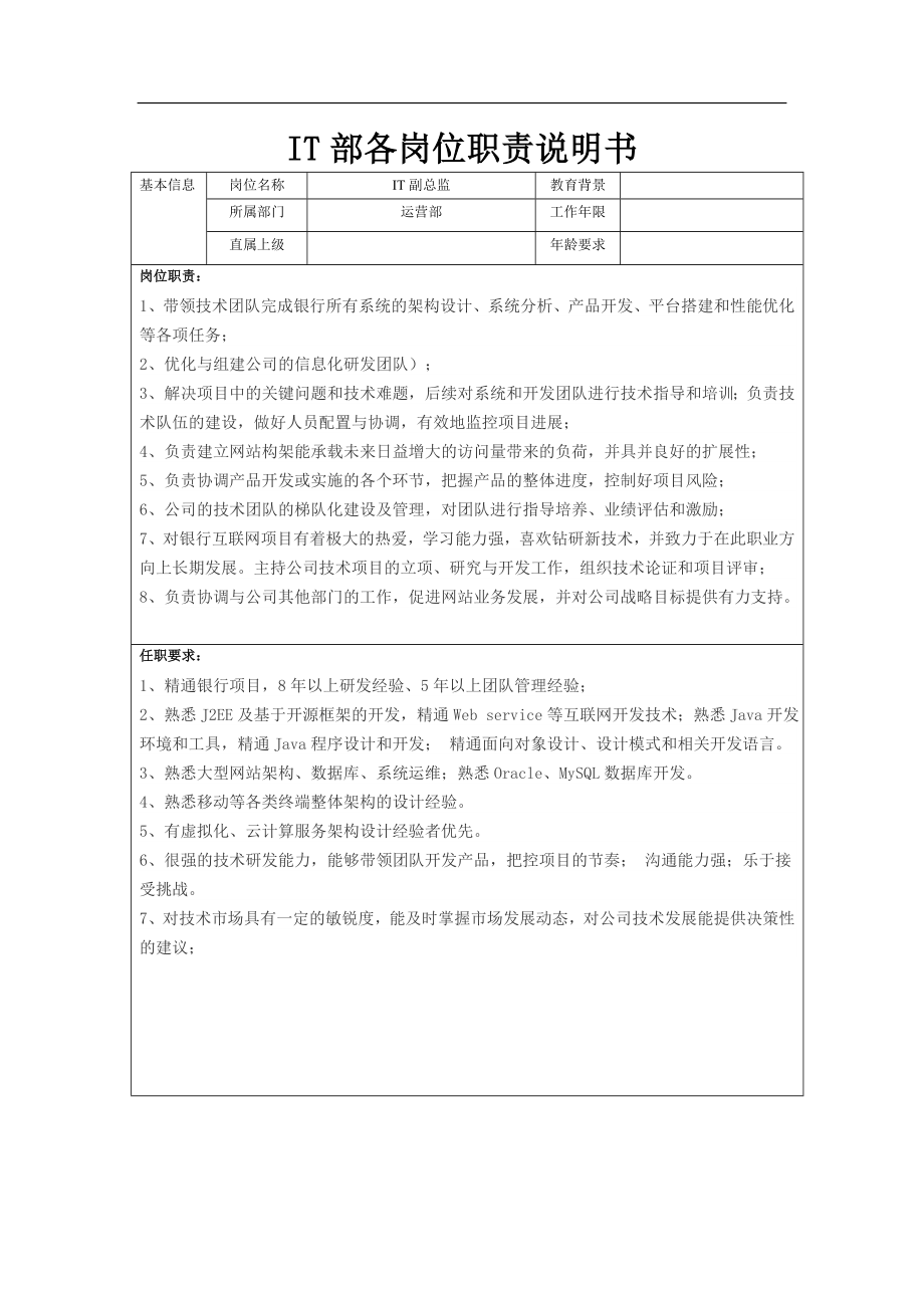 IT部岗位说明书资料.doc_第2页